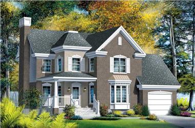 3-Bedroom, 1653 Sq Ft Home Plan - 157-1184 - Main Exterior