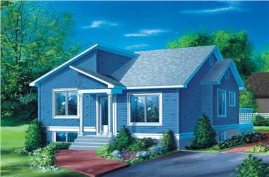 2-Bedroom, 900 Sq Ft Bungalow Home Plan - 157-1218 - Main Exterior