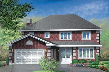 4-Bedroom, 2580 Sq Ft European House Plan - 157-1221 - Front Exterior