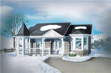 1-Bedroom, 940 Sq Ft Bungalow Home Plan - 157-1261 - Main Exterior