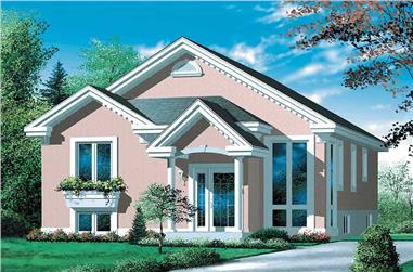 3-Bedroom, 1456 Sq Ft Bungalow Home Plan - 157-1325 - Main Exterior