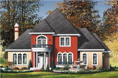 3-Bedroom, 2688 Sq Ft European Home - Plan #157-1338 - Front Exterior