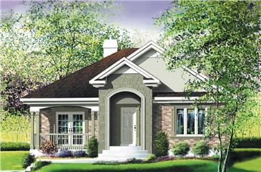 2-Bedroom, 1142 Sq Ft Ranch Home Plan - 157-1378 - Main Exterior