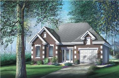 2-Bedroom, 1147 Sq Ft Craftsman Home Plan - 157-1476 - Main Exterior