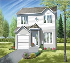 Country Home Plan - 2 Bedrms, 1 Baths - 794 Sq Ft - #157-1048