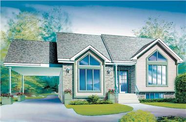 2-Bedroom, 1188 Sq Ft Ranch Home Plan - 157-1558 - Main Exterior