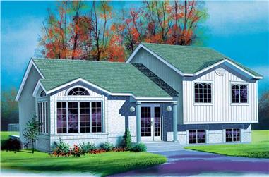 3-Bedroom, 1599 Sq Ft European Home Plan - 157-1603 - Main Exterior