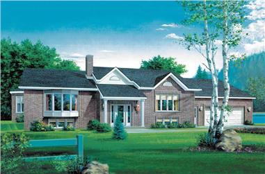 2-Bedroom, 1316 Sq Ft Ranch Home Plan - 157-1606 - Main Exterior