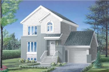 3-Bedroom, 1196 Sq Ft Craftsman House Plan - 157-1617 - Front Exterior