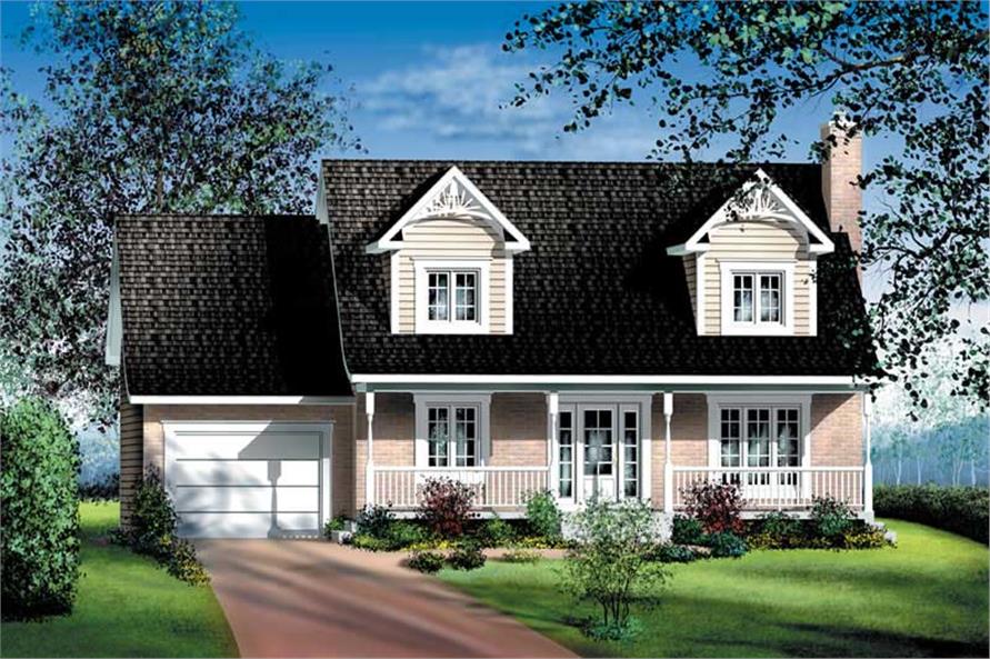 Cape Cod House Plan 4 Bedrms 1 0 Batj 1 564 Sq Ft Plan 157 1618