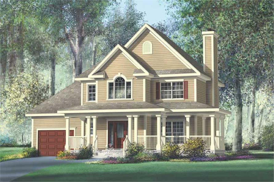 3-Bedroom, 1708 Sq Ft Multi-Level House Plan - 157-1654 - Front Exterior