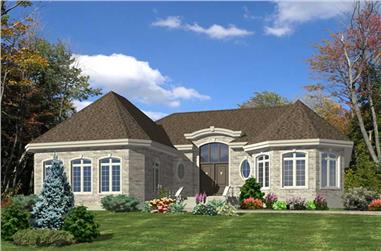 2-Bedroom, 1776 Sq Ft Bungalow Home Plan - 158-1139 - Main Exterior