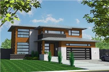 Modern Narrow Lot Design House plans