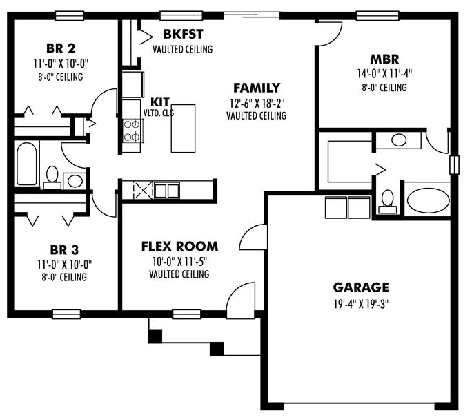 Traditional House Plans - Home Design 1280