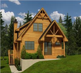 Lake Cabin House Plan - 2 Bedrms, 2 Baths - 1333 Sq Ft - #160-1011