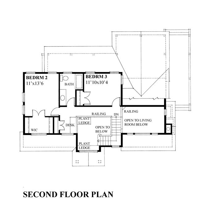 3 Bedrm, 1668 Sq Ft Contemporary House Plan #160-1030