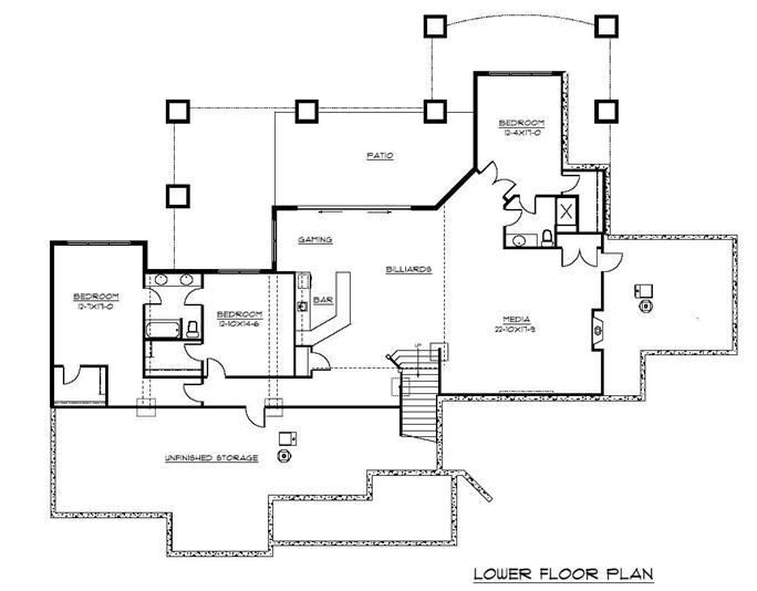 Rustic Mountain Style House Plan - 5 Bedrms, 4.5 Baths - 5723 Sq Ft ...