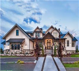 Craftsman Home Plan - 5 Bedrms, 4.5 Baths - 5613 Sq Ft - #161-1047