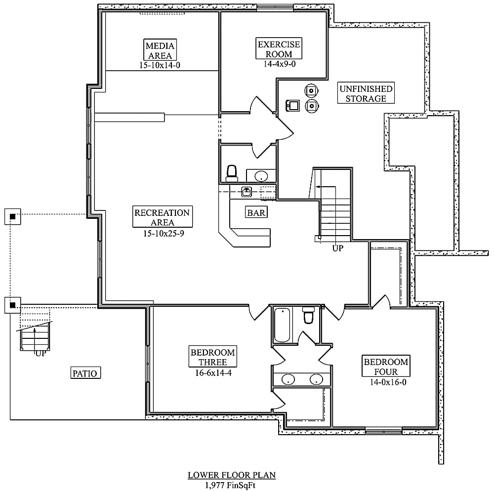 Ranch Home - 3 Bedrms, 2.5 Baths - 2442 Sq Ft - Plan #161-1103