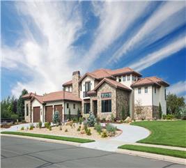 Luxury Home - 3 Bedrms, 3.5 Baths - 4384 Sq Ft - Plan #198-1122