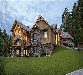 Rustic Home - 3–5 Bedrms, 2.5–4.5 Baths - 3063 Sq Ft - Plan #161-1134