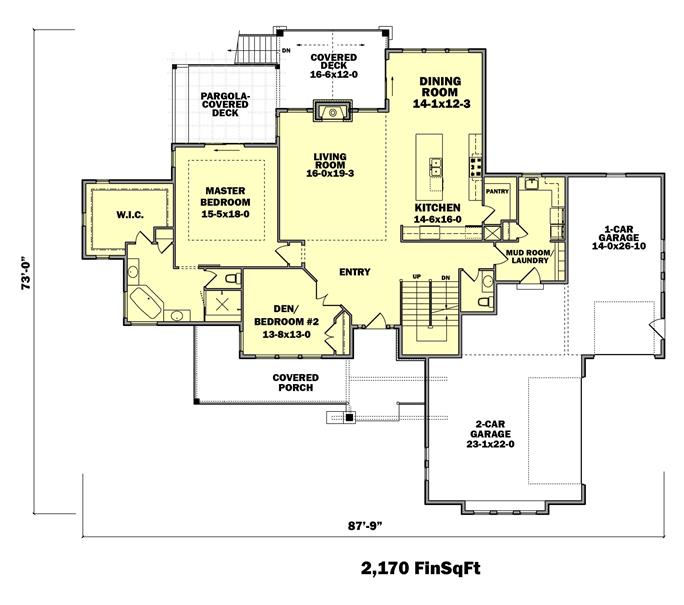 Contemporary Home - 4–5 Bed, 3.5 Bath - 3338–4548 Sq Ft - Plan #161-1144