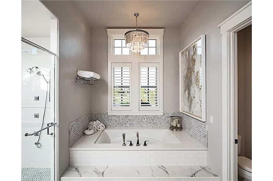 Master Bathroom: Tub of this 3-Bedroom,2984 Sq Ft Plan -161-1159