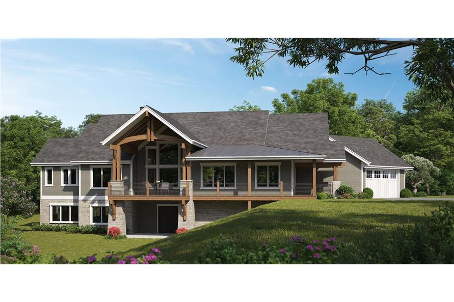 Right Side View of this 3-Bedroom,2785 Sq Ft Plan -161-1184