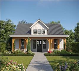 Small House Plans Floor Plan - 1 Bedrms, 1 Baths - 744 Sq Ft - #161-1186