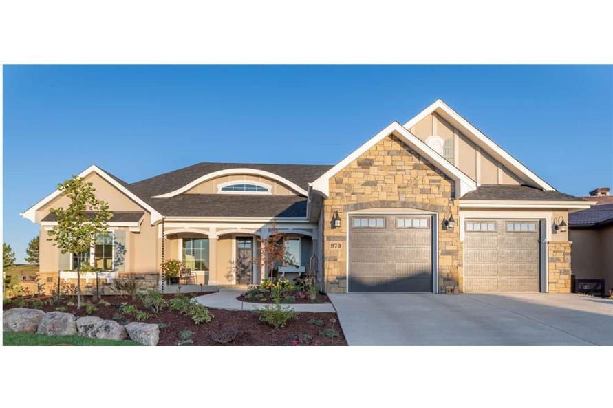 Front View of this 2-Bedroom,2083 Sq Ft Plan -161-1187