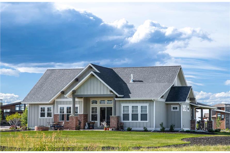 Rear View of this 2-Bedroom,2490 Sq Ft Plan -161-1197