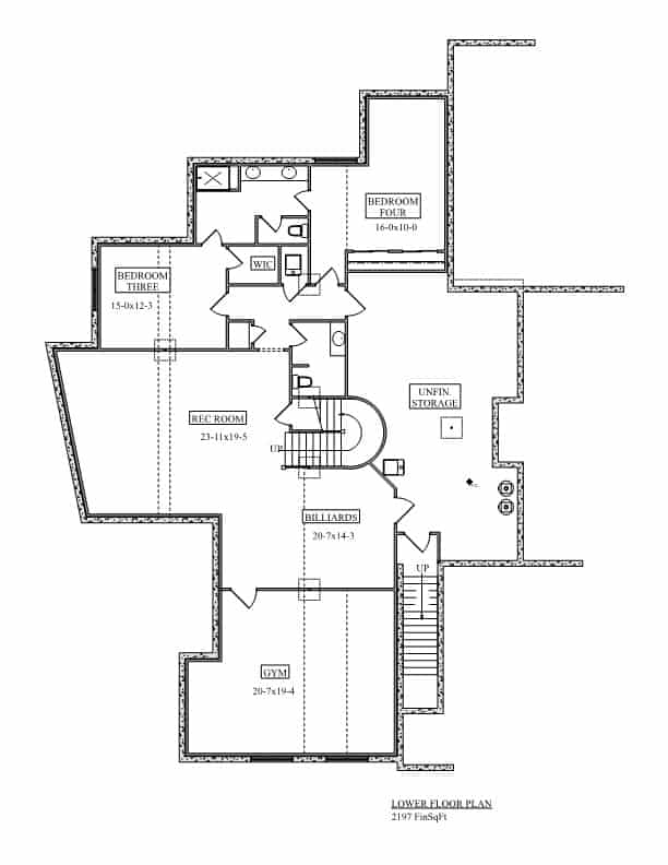 Contemporary Home Plan - 2-4 Bedrms, 2.5-4 Baths - 2956-5153 Sq Ft ...