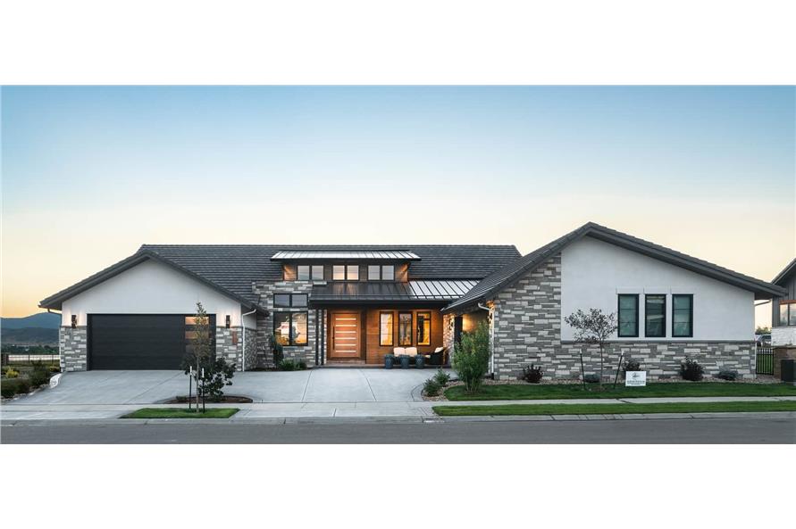 Contemporary Home Plan - 2-4 Bedrms, 2.5-4 Baths - 2956-5153 Sq Ft - #161-1208