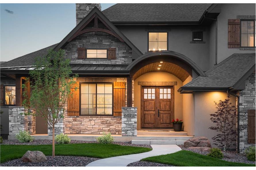 Front Door of this 3-Bedroom,2956 Sq Ft Plan -161-1210