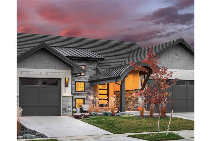 Front View of this 2-Bedroom,2257 Sq Ft Plan -161-1231