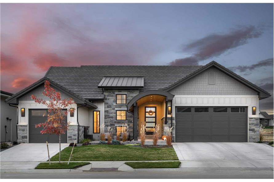 Front View of this 2-Bedroom,2257 Sq Ft Plan -161-1231