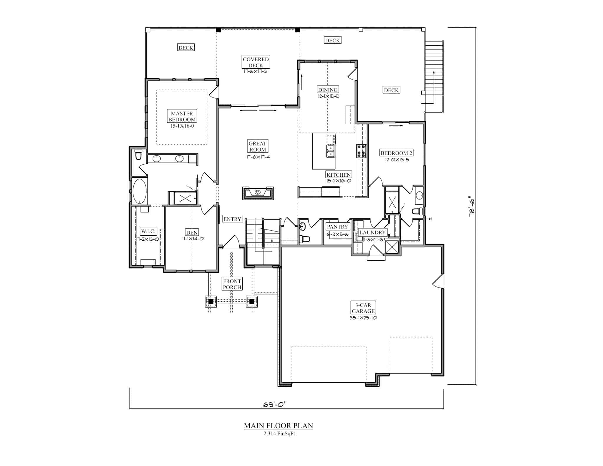 Contemporary Home Plan - 2-4 Bedrms, 2.5-4.5 Baths - 2314-3830 Sq Ft ...