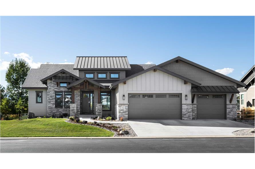 Contemporary Home Plan - 2-4 Bedrms, 2.5-4.5 Baths - 2314-3830 Sq Ft - #161-1233