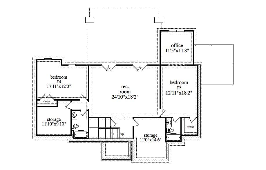 Contemporary House Plan - 2 Bedrms, 2 Baths - 2981 Sq Ft - #163-1094