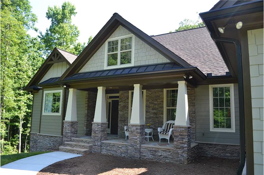 Front View of this 4-Bedroom,2760 Sq Ft Plan -163-1101