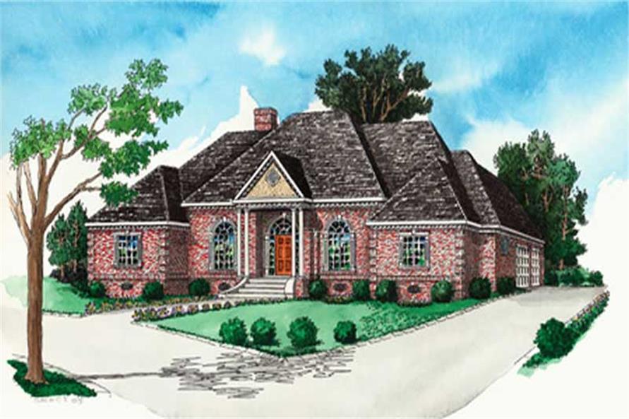 Traditional, Georgian House Plans - Home Design RG-3104 # 10346