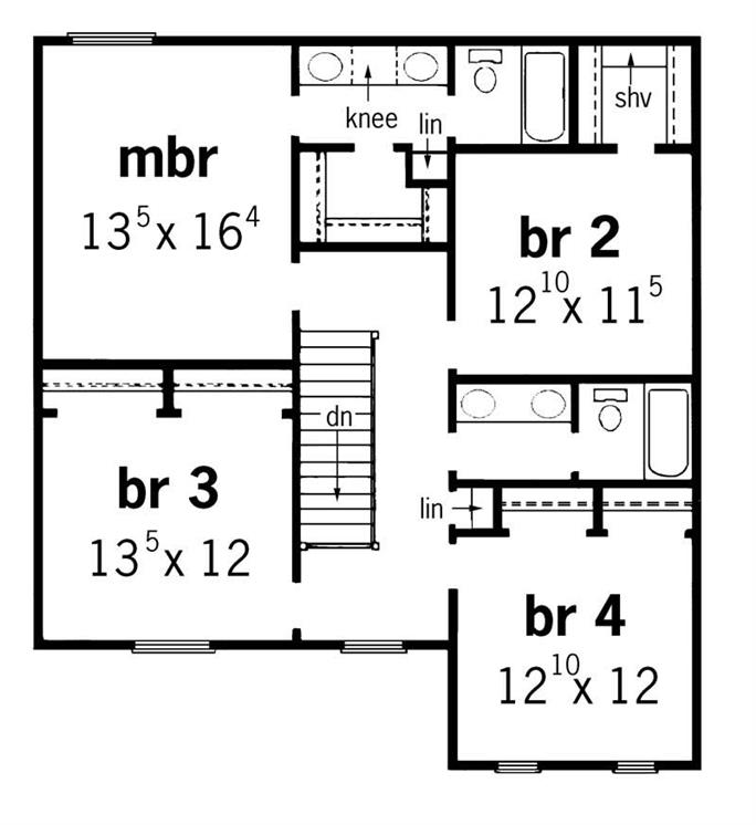 Traditional House Plans - Home Design RG2202 # 1858