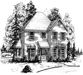 Georgian House Plans - Home Design RG2601-B # 1876