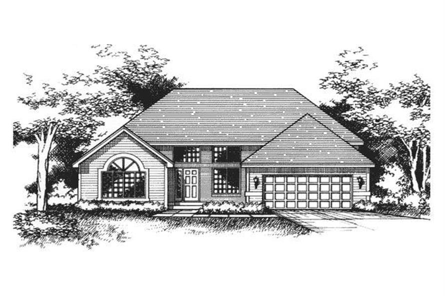 4-Bedroom, 2297 Sq Ft Country House Plan - 165-1009 - Front Exterior