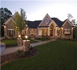 Spanish/Mediterranean Home Plan:, 6095 Sq Ft House Plan #107-1020