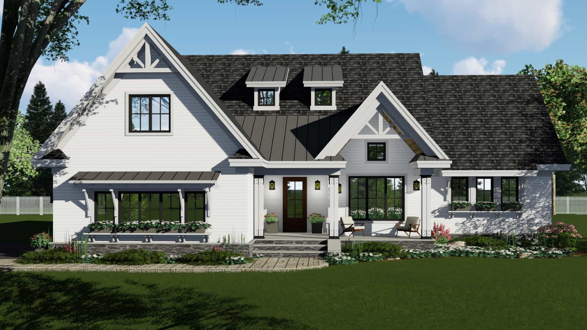 Ranch House Plan - 3 Bedrms, 2.5 Baths - 2148 Sq Ft - #165-1176