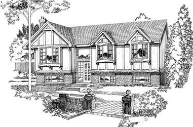 3-Bedroom, 1288 Sq Ft European Home Plan - 167-1068 - Main Exterior