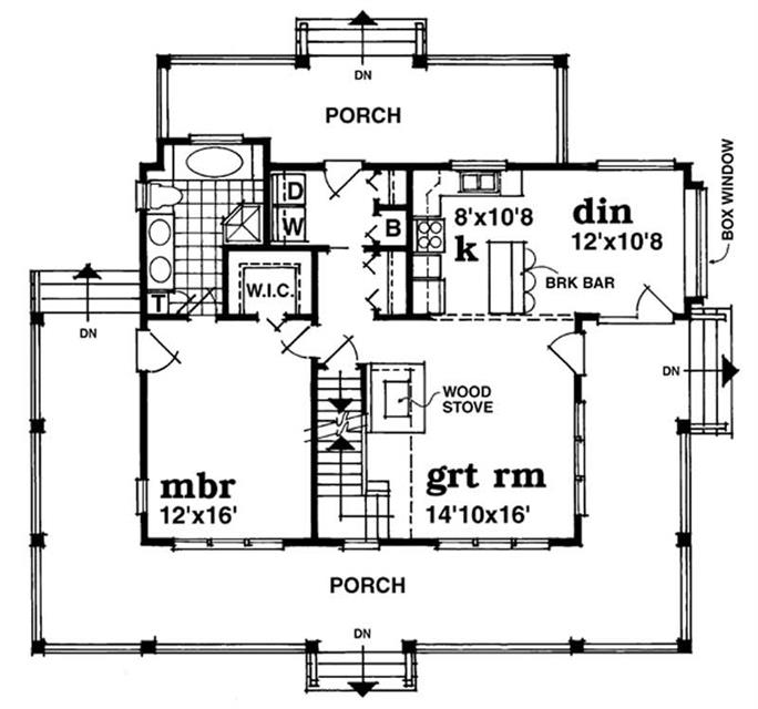 Country House Plan - 3 Bedrms, 2.0 Baths - 1,715 Sq Ft - Plan #167-1207