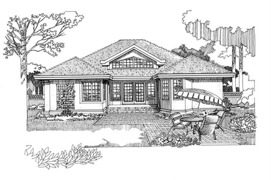 Front View of this 3-Bedroom, 1936 Sq Ft Plan - 167-1308