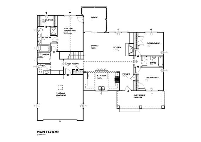 Country House Plan - 4 Bedrms, 3.5 Baths - 2467 Sq Ft - #168-1003